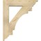Ekena Millwork Merced Traditional Rough Sawn Bracket w/ Offset Brace, Douglas Fir, 6"W x 24"D x 28"H BKT0604X24X28MRC01RDF - alternate 3